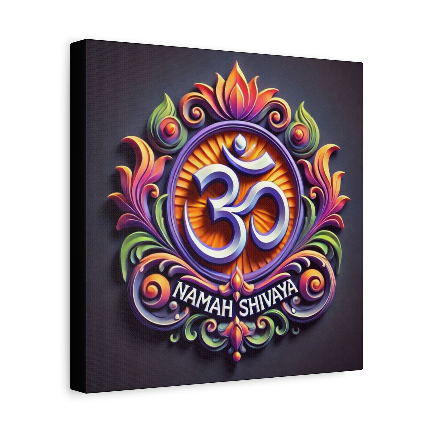 Vibrant OM Canvas Art: The Sound of the Universe