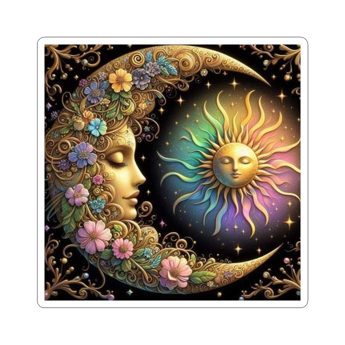 Unlock Your Inner Wisdom: Intuitive Moon Phase Stickers for Divine Connection