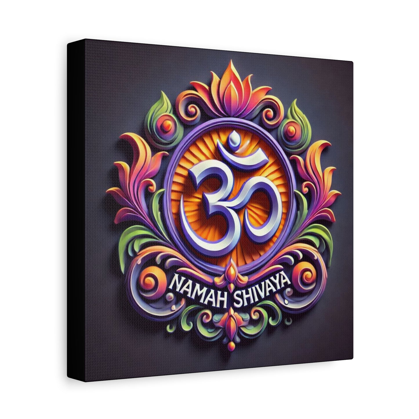 Vibrant OM Canvas Art: The Sound of the Universe