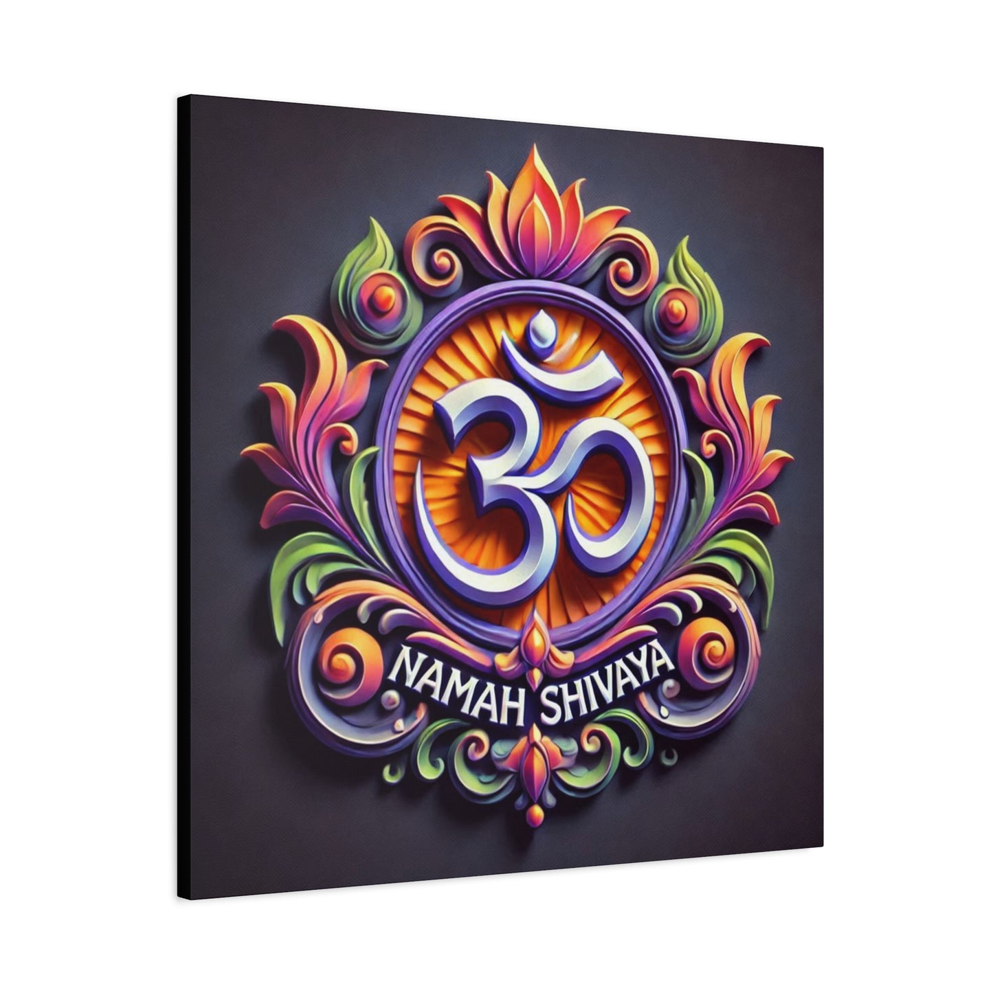 Vibrant OM Canvas Art: The Sound of the Universe