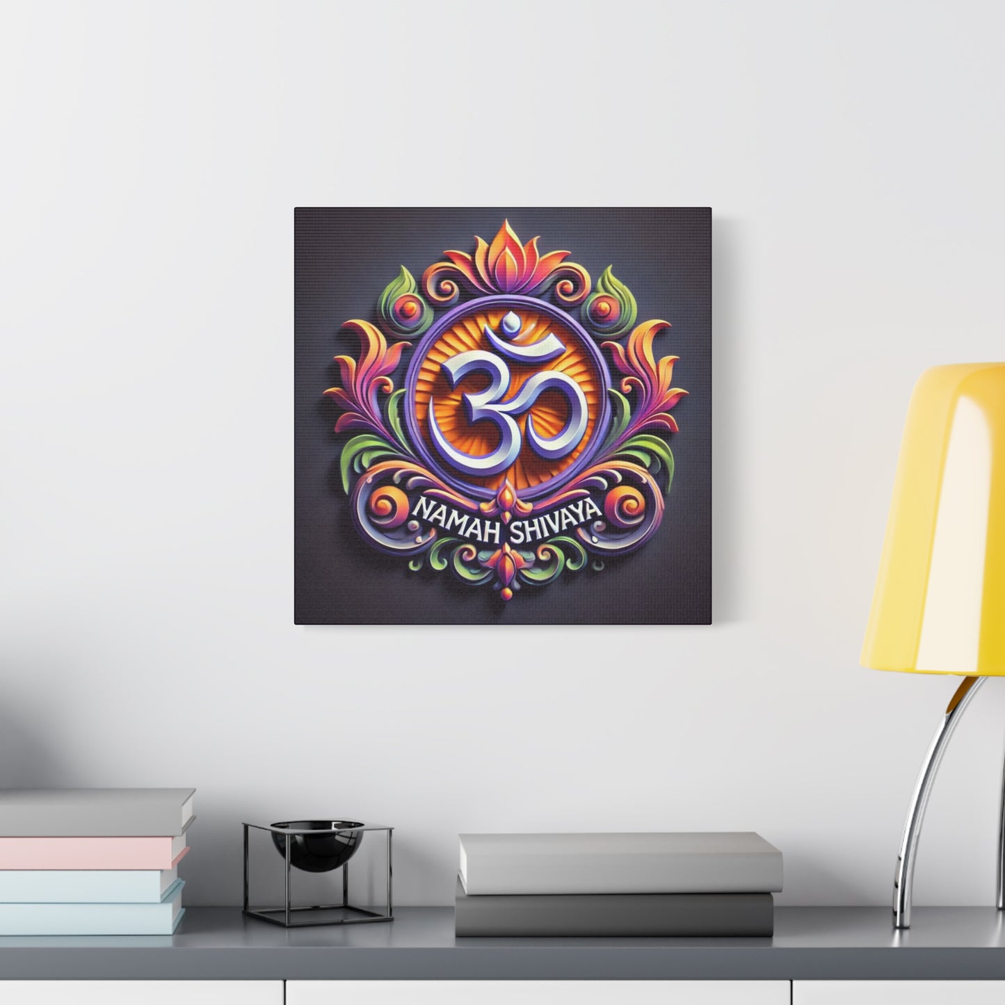 Vibrant OM Canvas Art: The Sound of the Universe