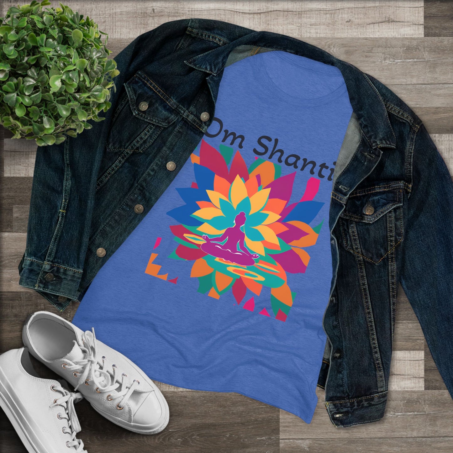 Shanti Yoga Triblend Tee: Cultivate Inner Peace & Mindful Style