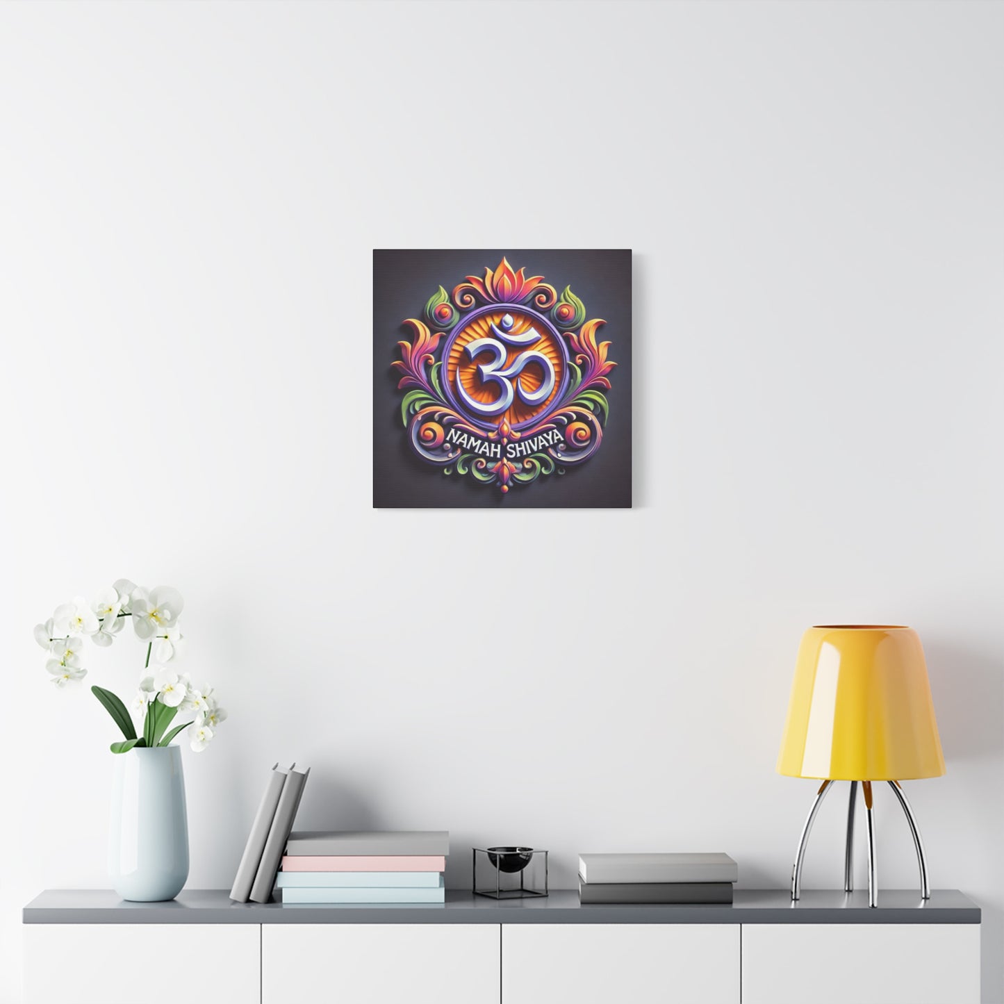 Vibrant OM Canvas Art: The Sound of the Universe