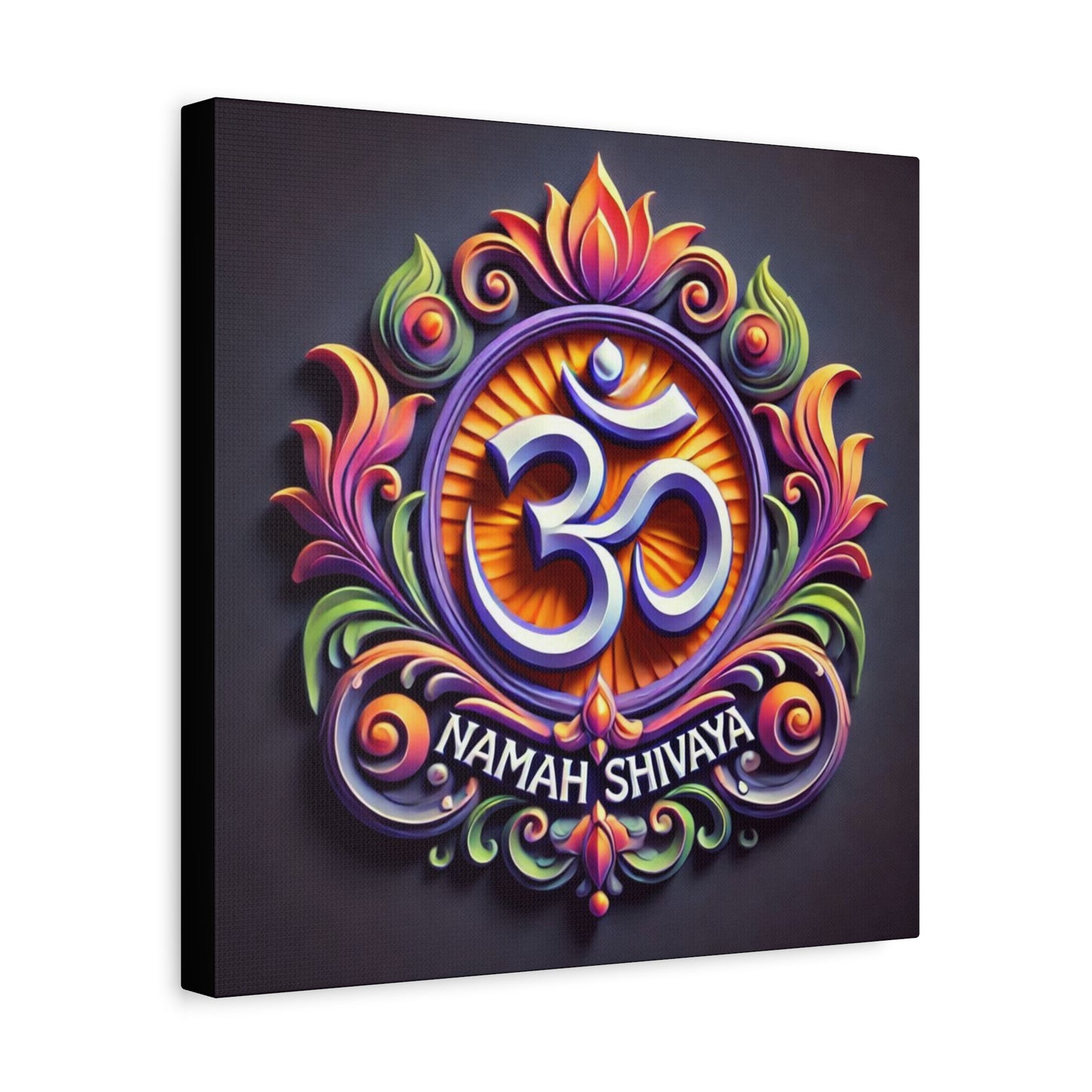 Vibrant OM Canvas Art: The Sound of the Universe