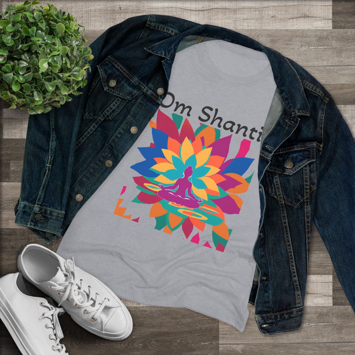 Shanti Yoga Triblend Tee: Cultivate Inner Peace & Mindful Style