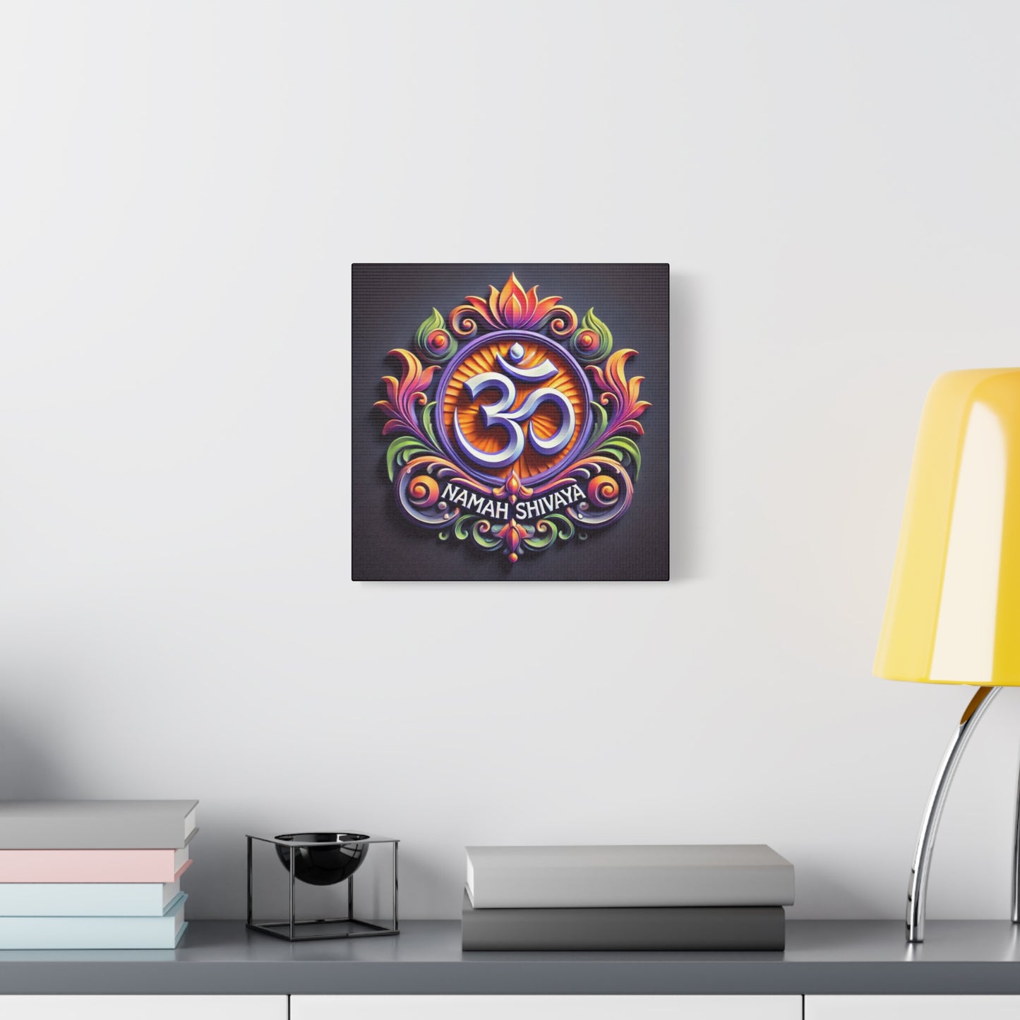 Vibrant OM Canvas Art: The Sound of the Universe