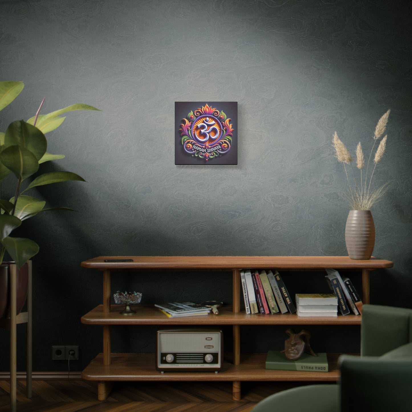 Vibrant OM Canvas Art: The Sound of the Universe