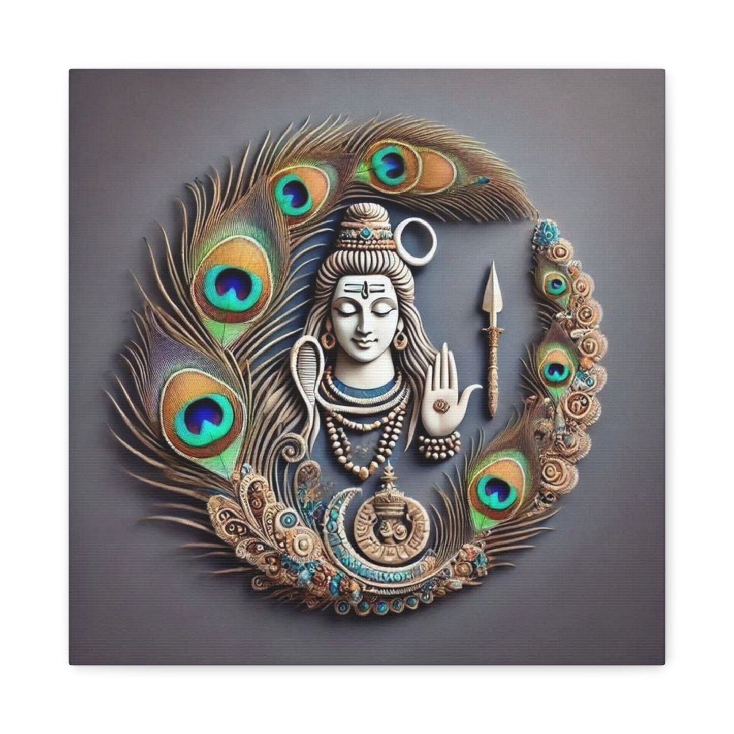 Lord Shiva Canvas Print: Cosmic Power & Serenity