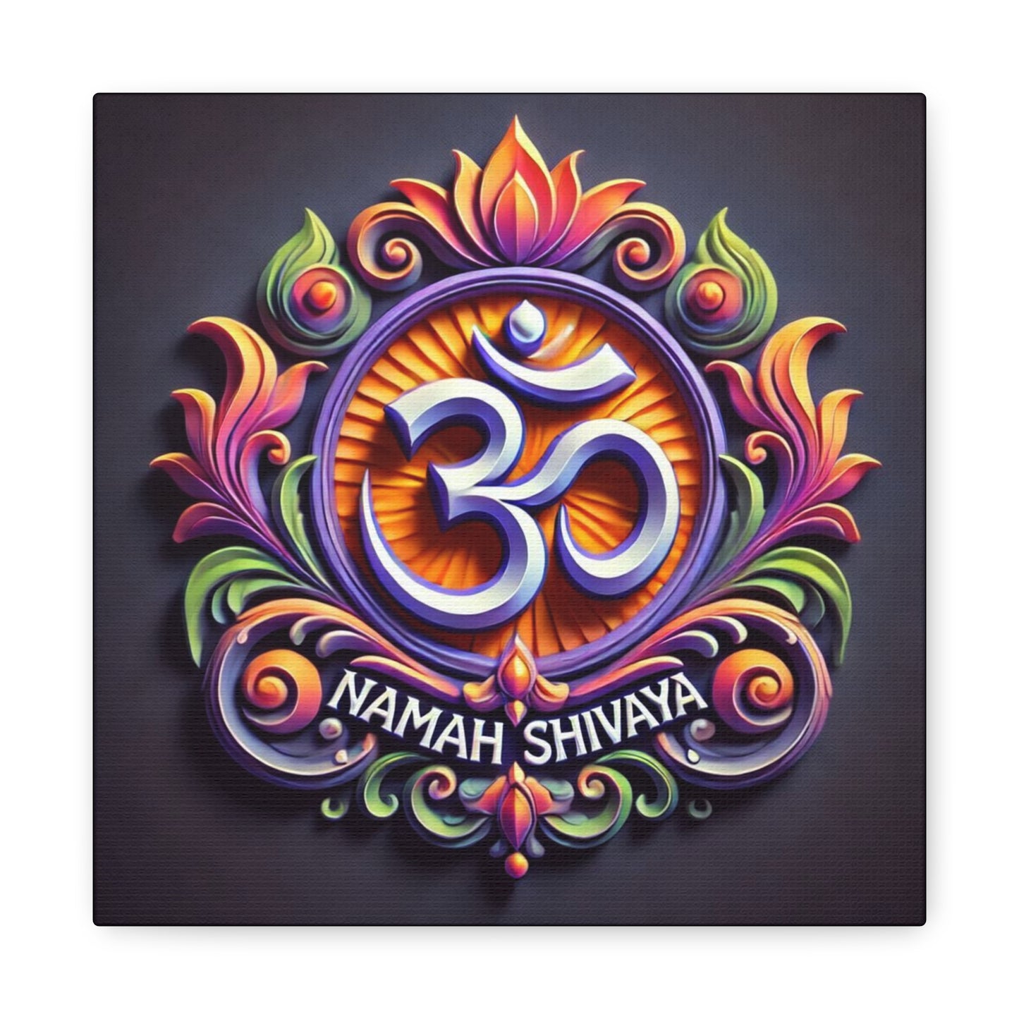 Vibrant OM Canvas Art: The Sound of the Universe