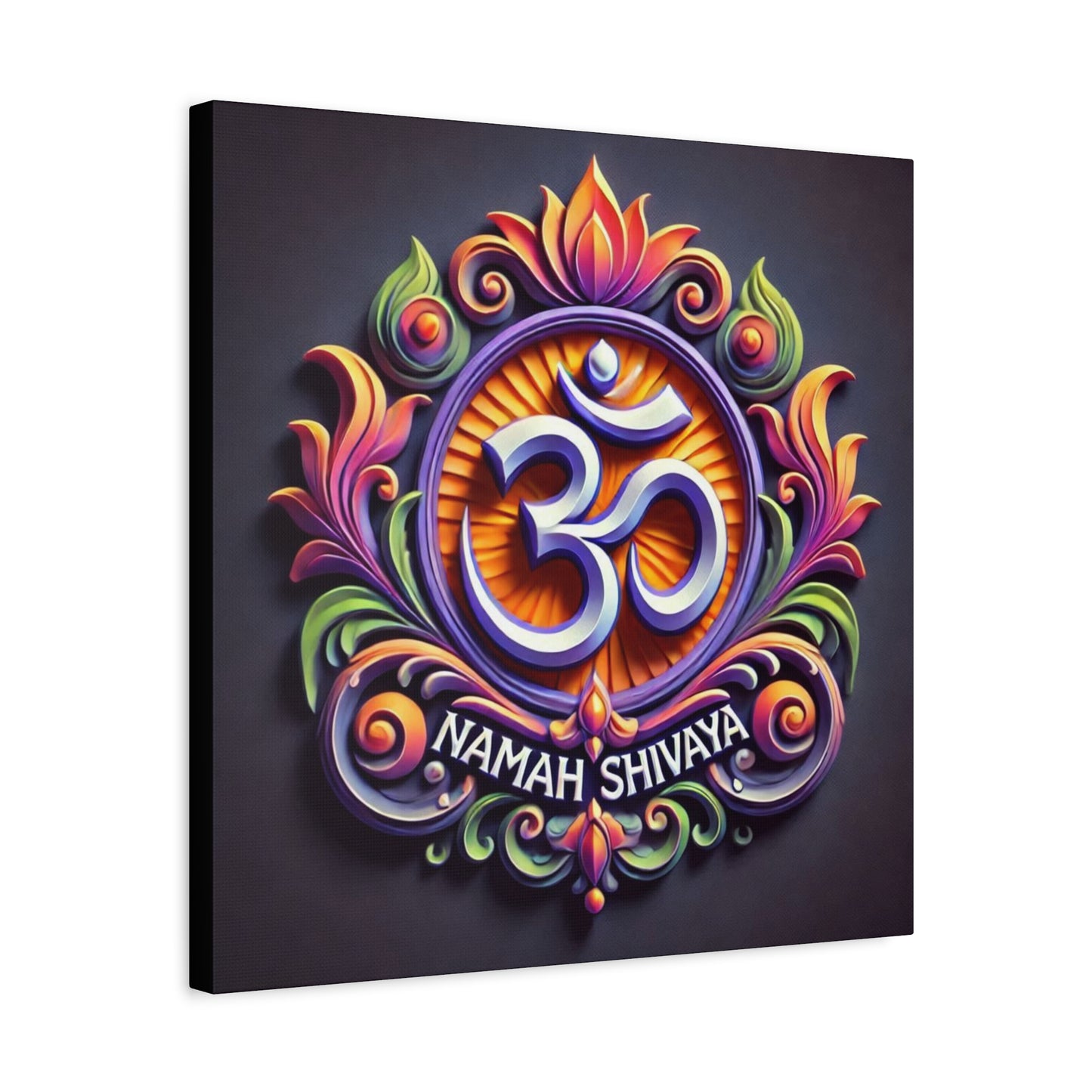 Vibrant OM Canvas Art: The Sound of the Universe