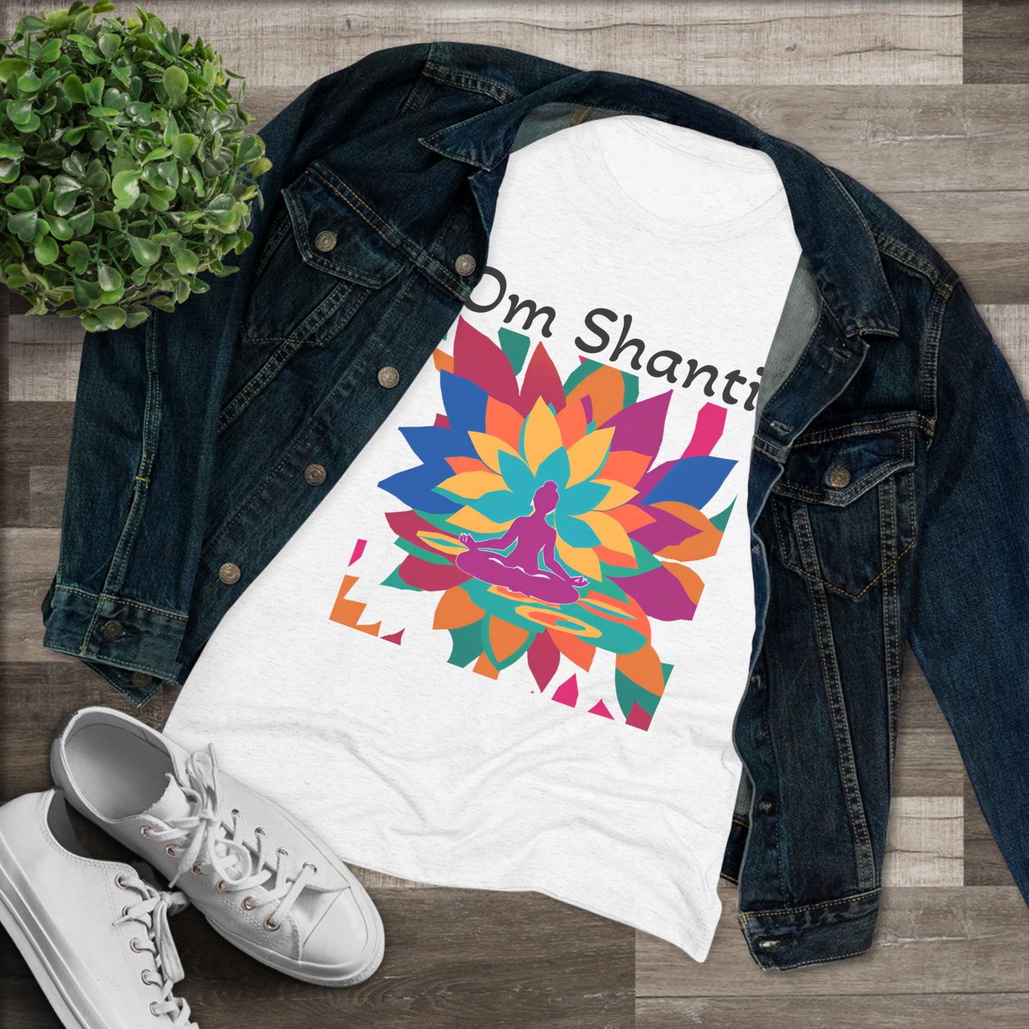 Shanti Yoga Triblend Tee: Cultivate Inner Peace & Mindful Style
