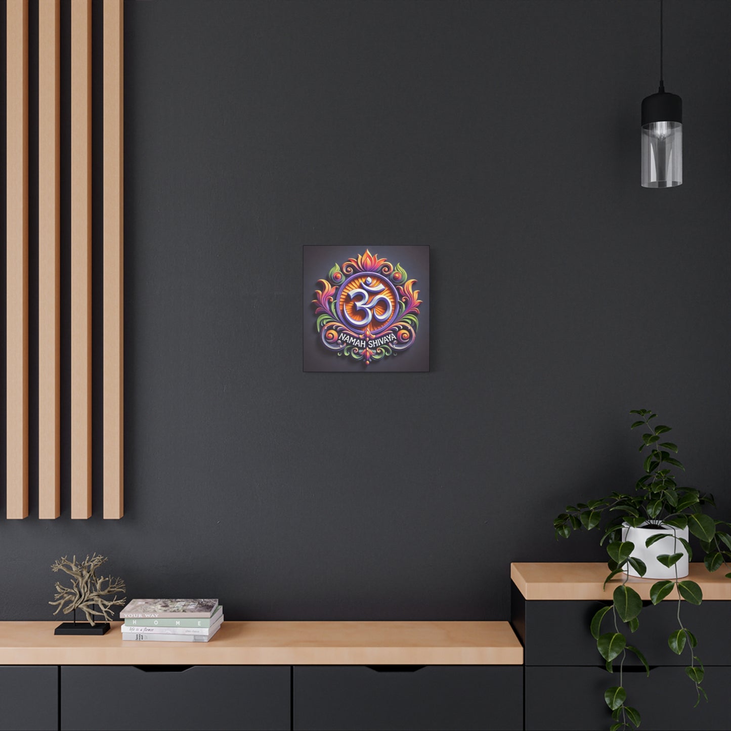 Vibrant OM Canvas Art: The Sound of the Universe