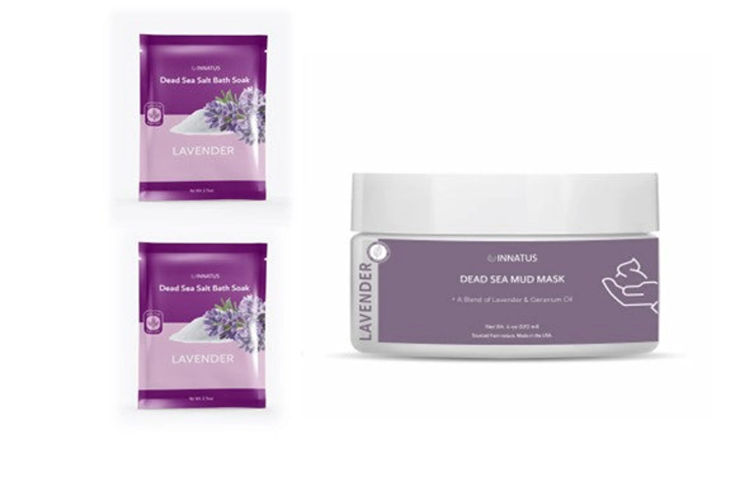 Dead Sea Bath Salt and one Lavender mud mask