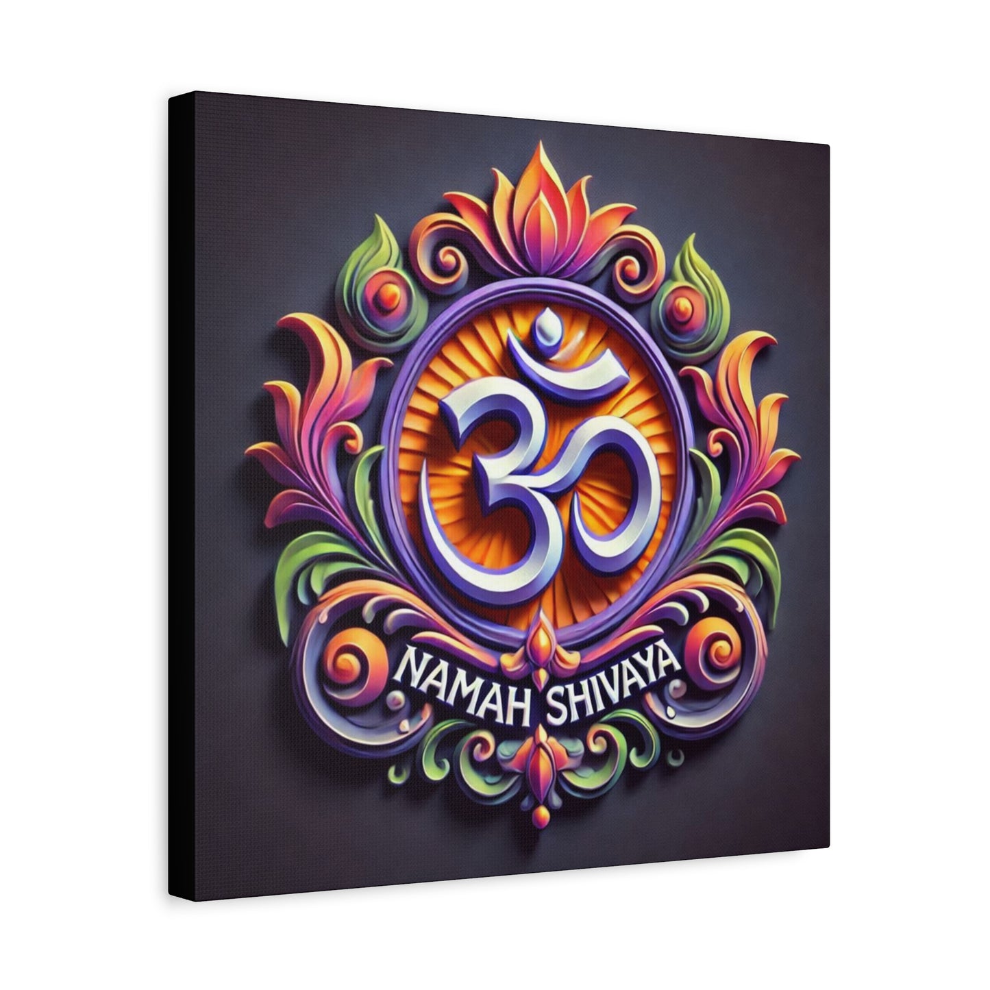 Vibrant OM Canvas Art: The Sound of the Universe