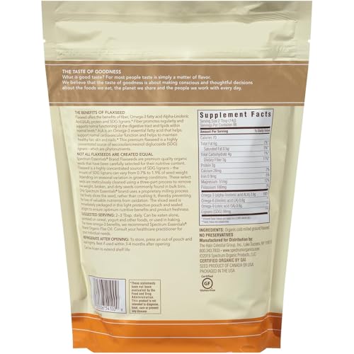 Spectrum Essentials Organic Ground Premium Flaxseed, 24 oz