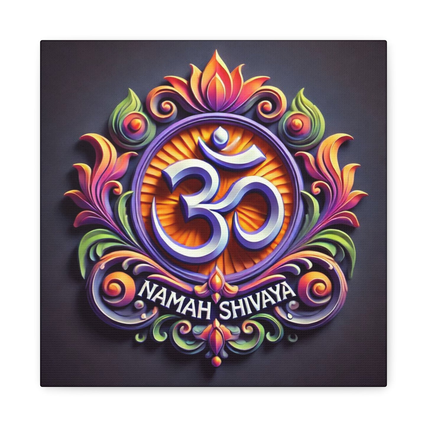 Vibrant OM Canvas Art: The Sound of the Universe