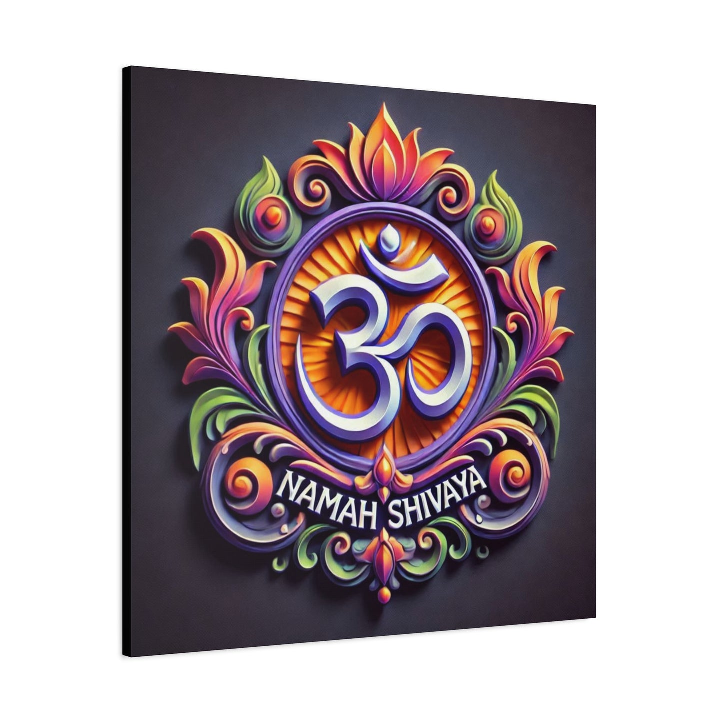 Vibrant OM Canvas Art: The Sound of the Universe