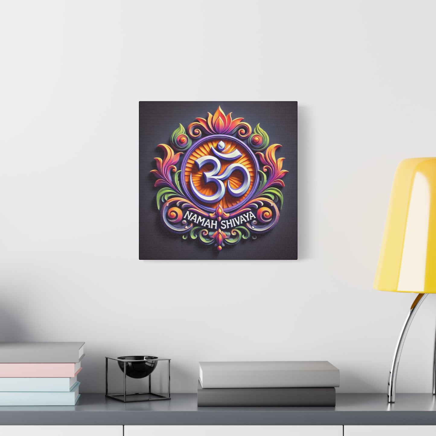Vibrant OM Canvas Art: The Sound of the Universe