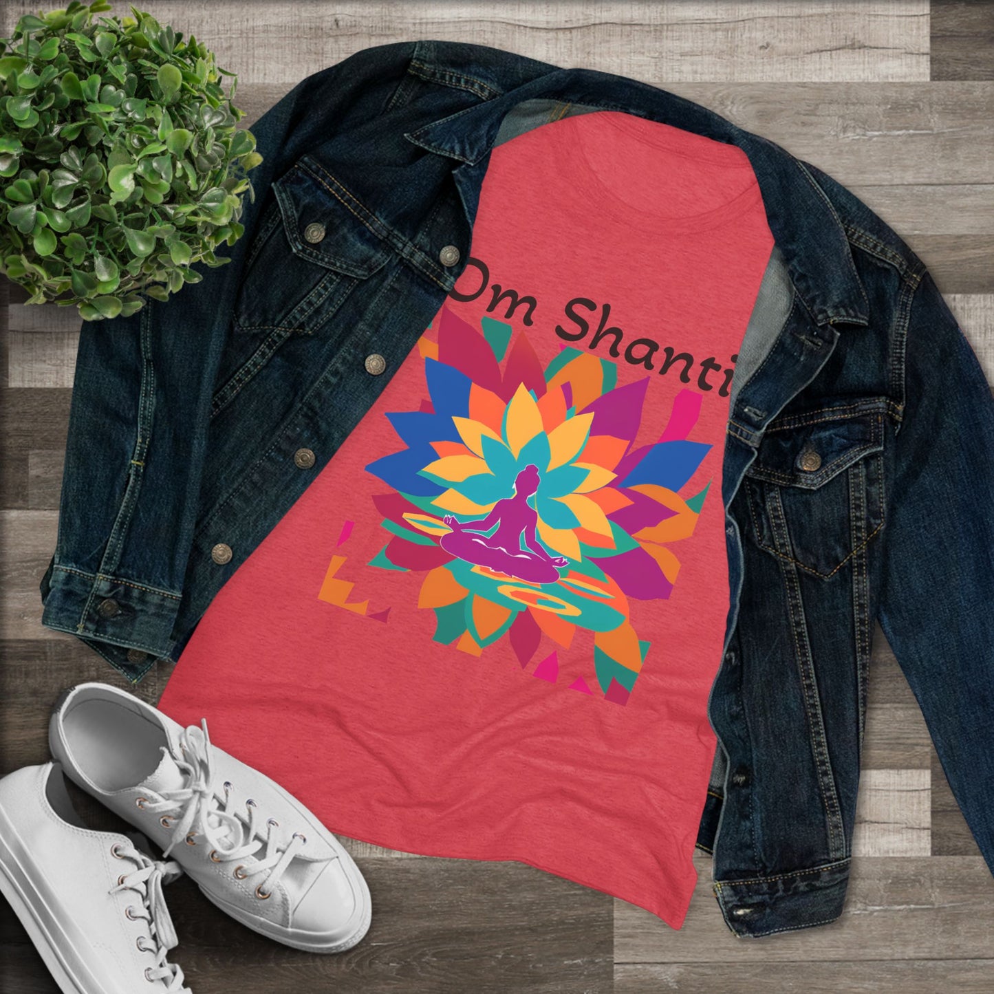 Shanti Yoga Triblend Tee: Cultivate Inner Peace & Mindful Style