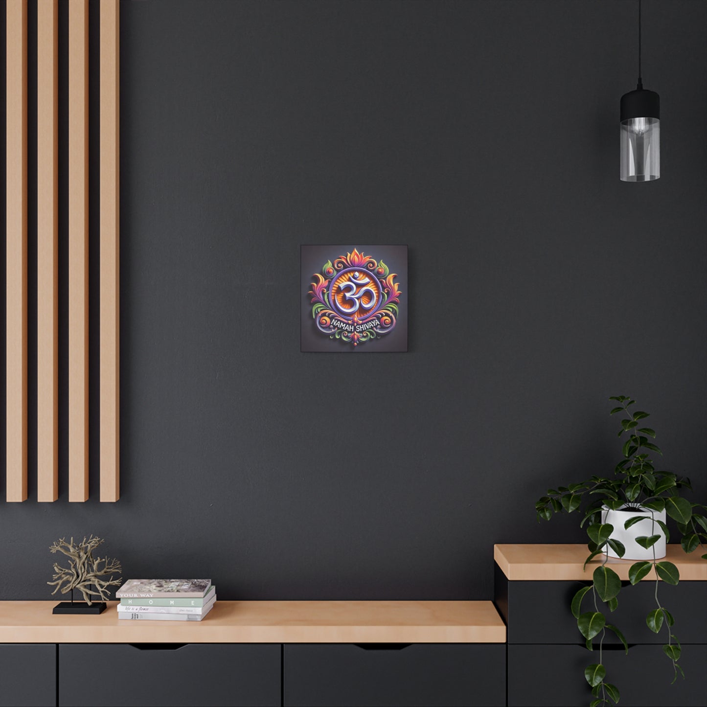 Vibrant OM Canvas Art: The Sound of the Universe