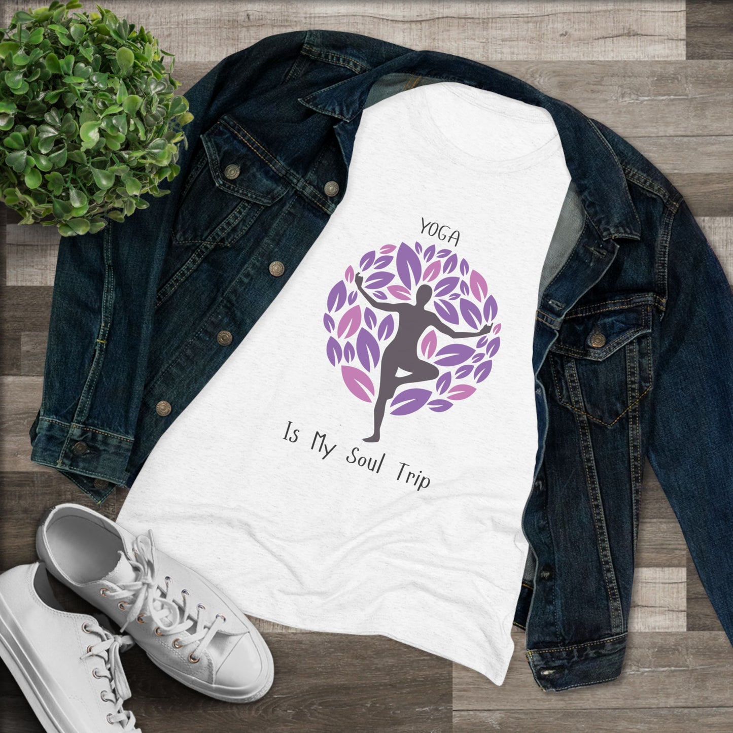 Yoga Is My Soul Trip Women's Triblend Tee: Your Journey to Zen Style