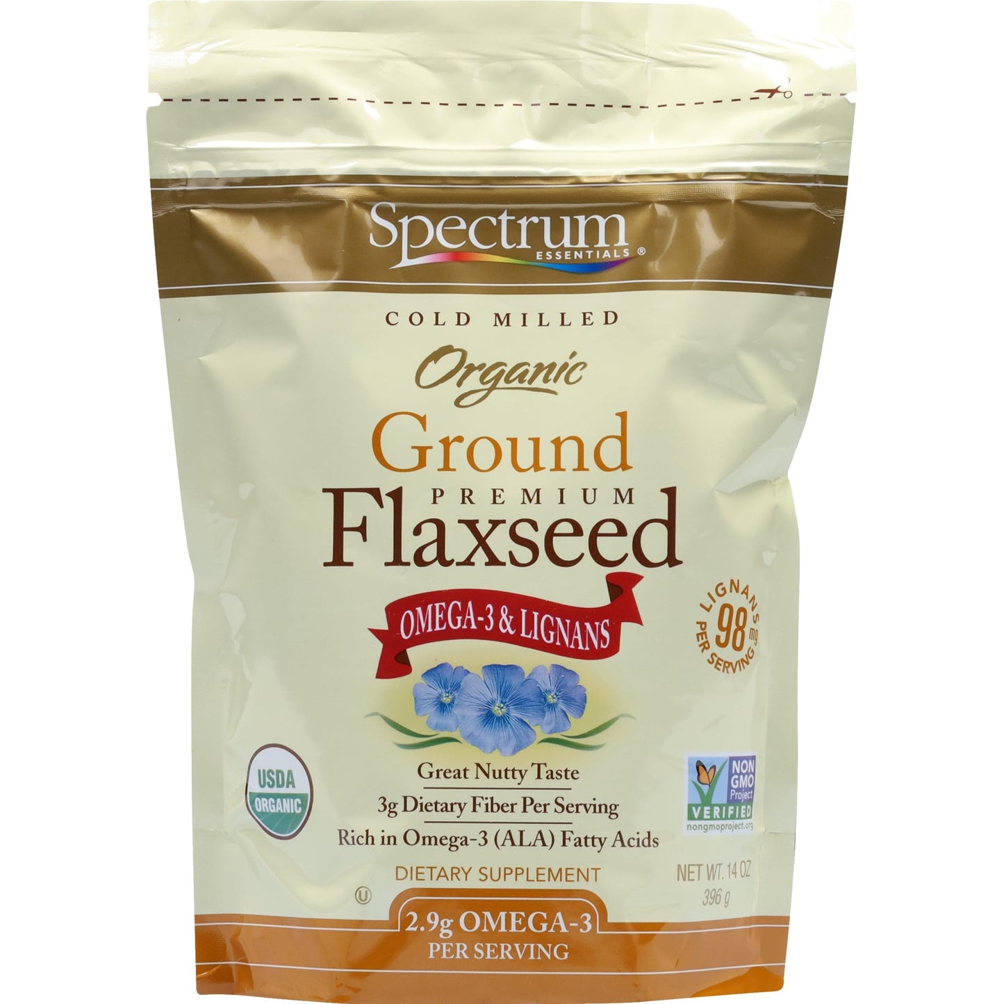 Spectrum Essentials Organic Ground Premium Flaxseed, 24 oz