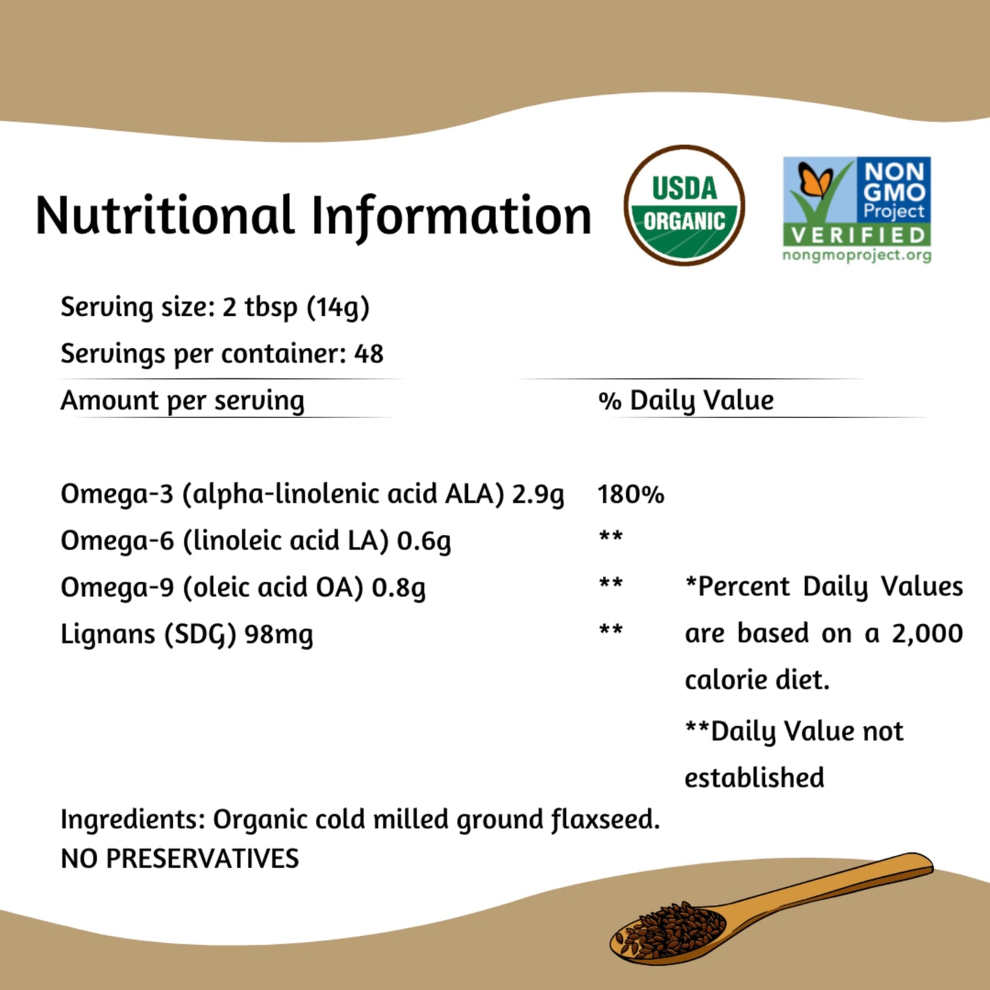 Spectrum Essentials Organic Ground Premium Flaxseed, 24 oz