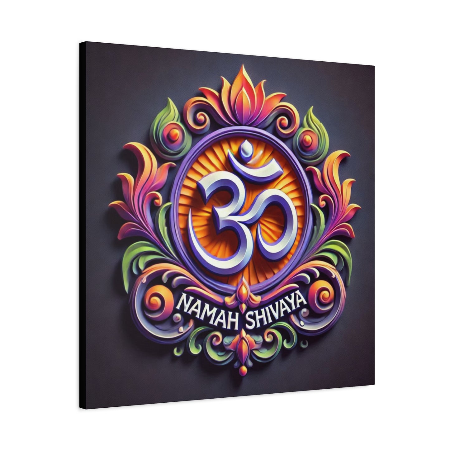 Vibrant OM Canvas Art: The Sound of the Universe