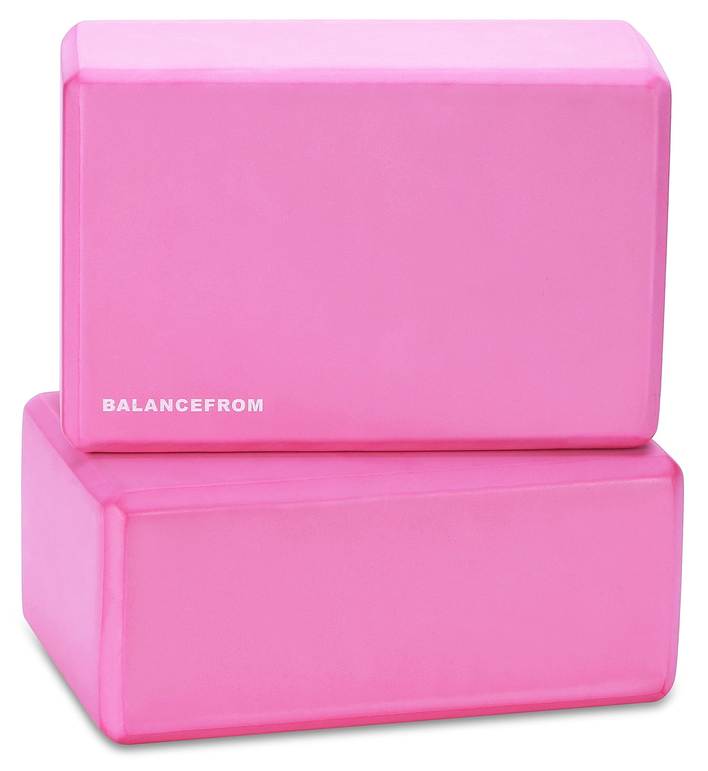 Set of 2 High Density Yoga Blocks, 9"x6"x4" Each, Pair, Multiple Colors