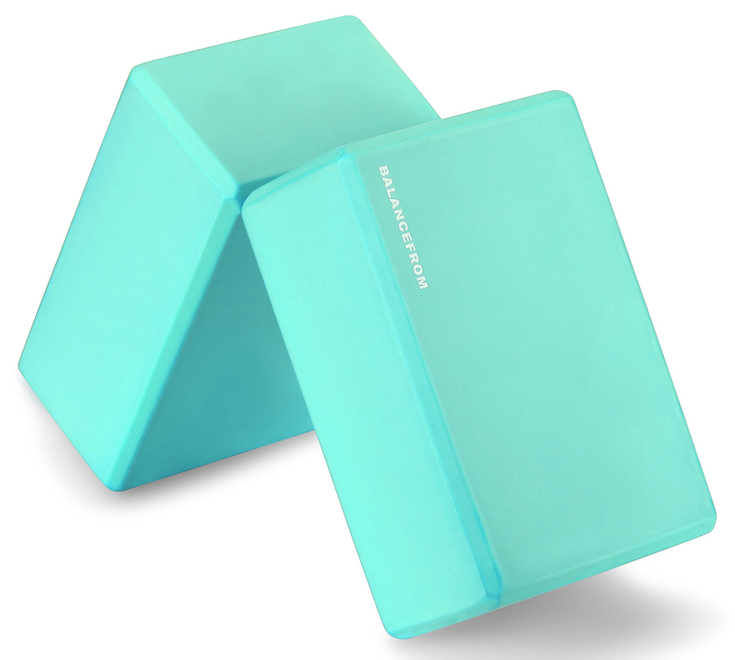 Set of 2 High Density Yoga Blocks, 9"x6"x4" Each, Pair, Multiple Colors
