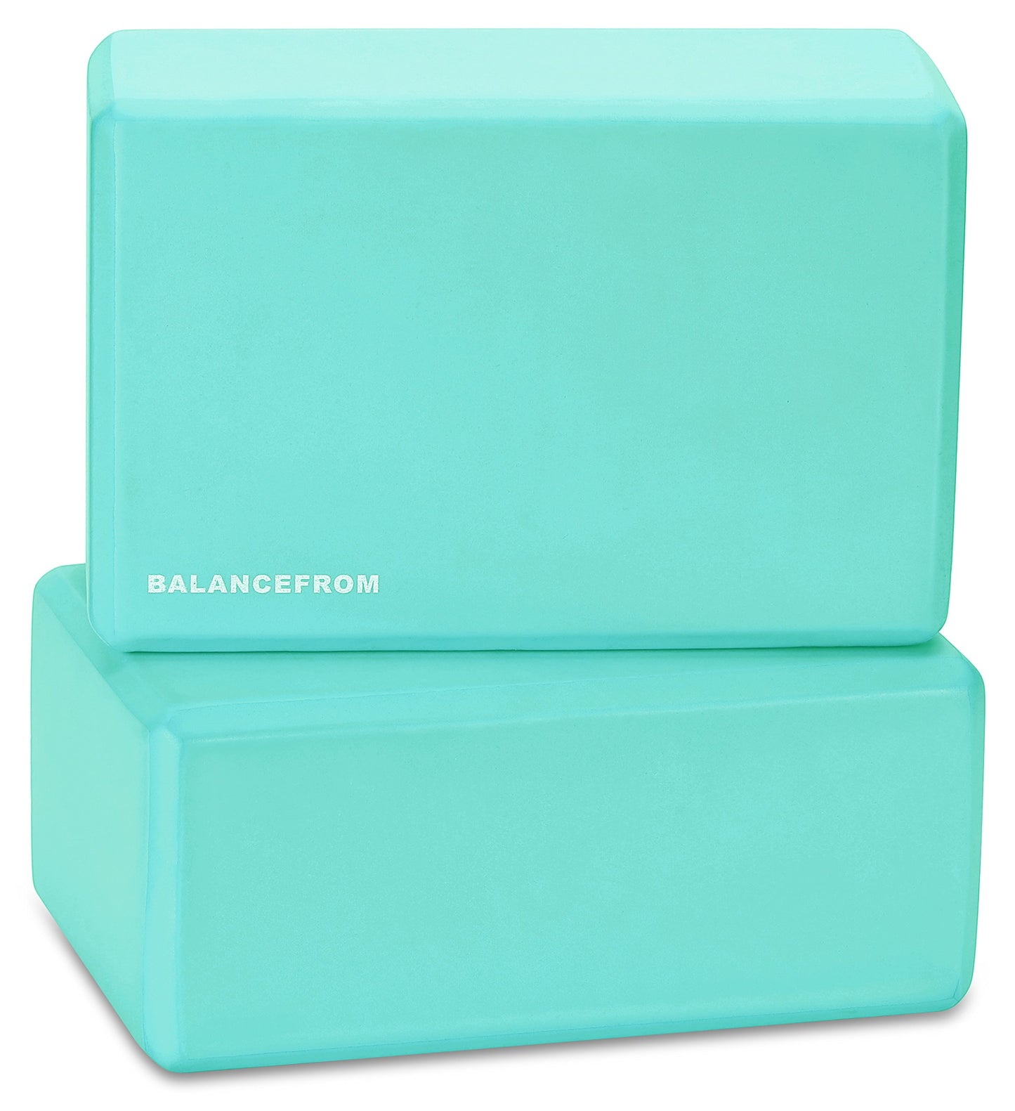 Set of 2 High Density Yoga Blocks, 9"x6"x4" Each, Pair, Multiple Colors