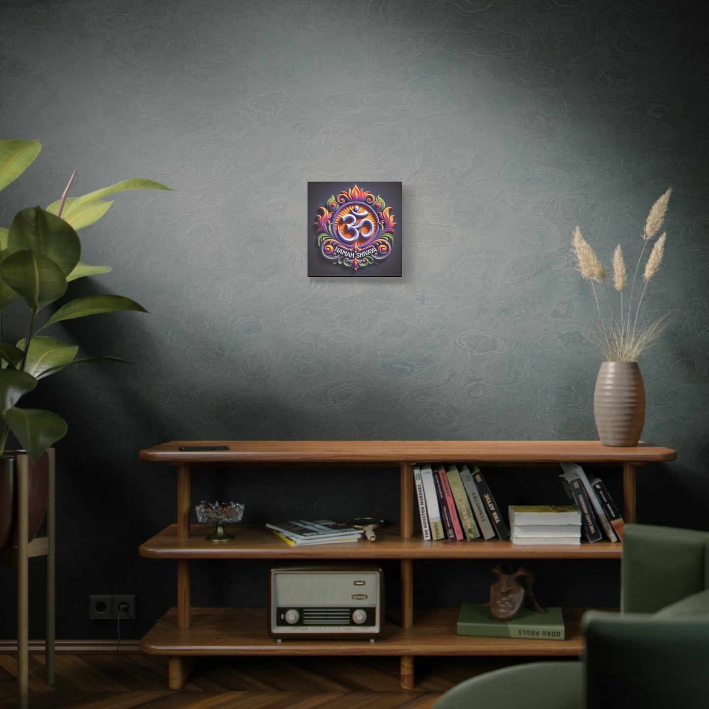 Vibrant OM Canvas Art: The Sound of the Universe