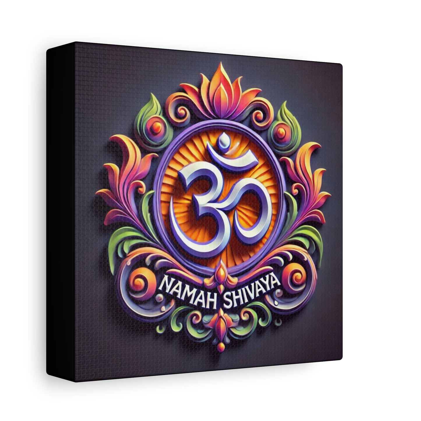 Vibrant OM Canvas Art: The Sound of the Universe