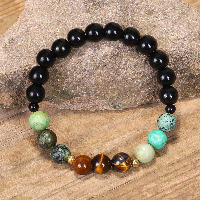 108 Natural Stone Necklace And Bracelet Set