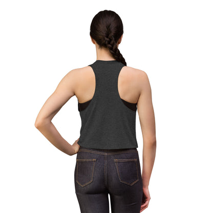 Peaceful Peacock Women's Crop Top — Zen Logo Tank for Yoga & Casual Wear