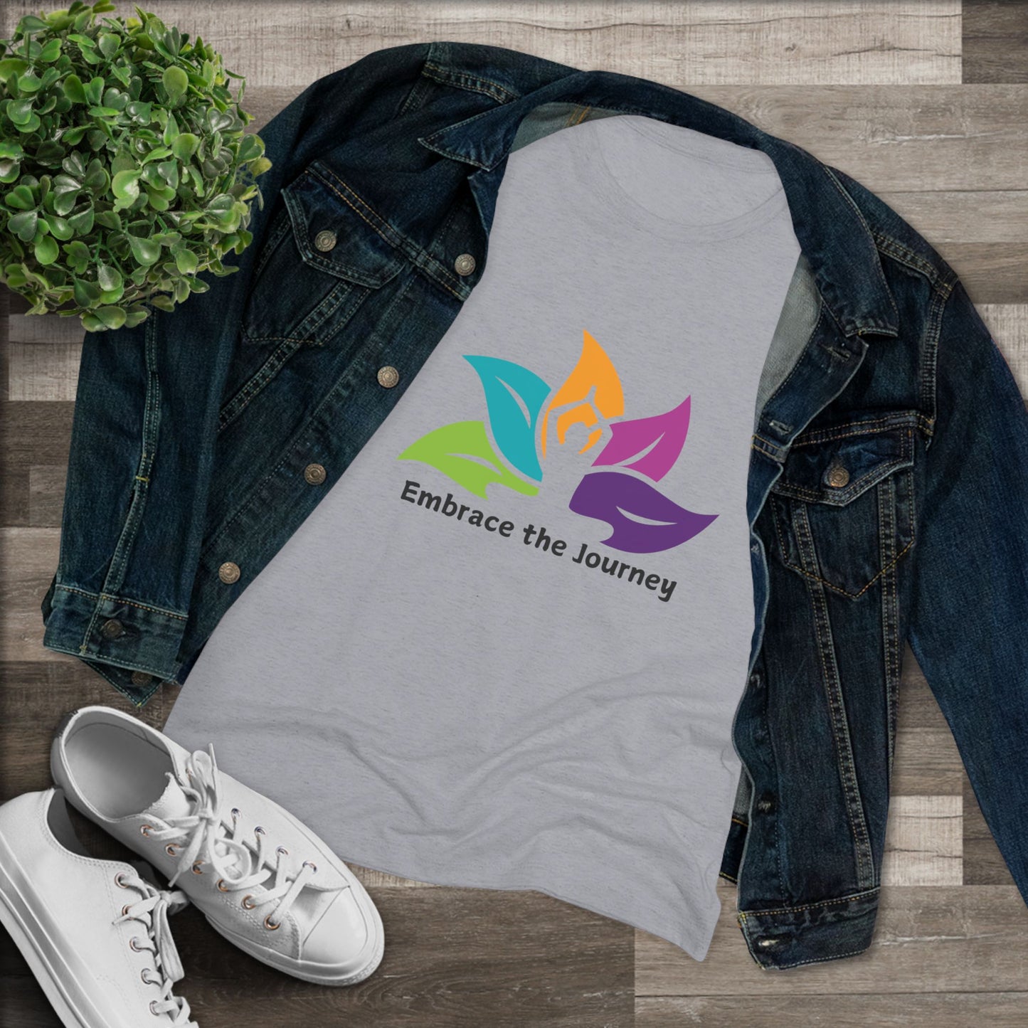 Embrace the Journey Women's Triblend Tee: Your New Go-To for Mindful Living
