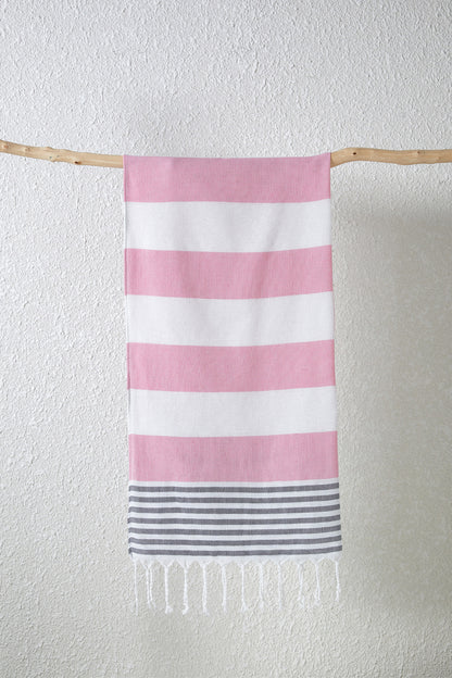 Turkish Beach Towel Cotton And Linen Stripes Quick-drying Shawl