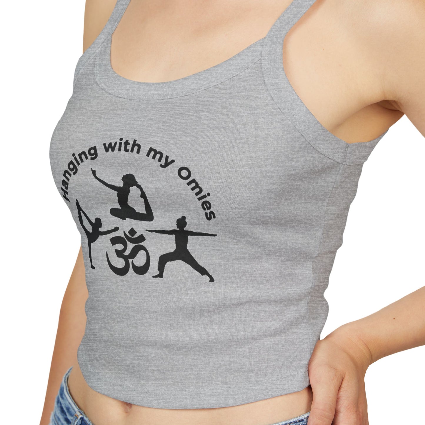 Funny Yoga Meme Women's Tank Top - Hanging with My Omies | Yoga Clothes | Gift for Her