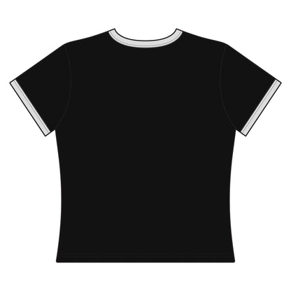 Ashtanga Orlando Women's Ringer Tee — Retro Yoga Studio Shirt