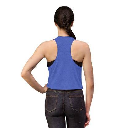 Peaceful Peacock Women's Crop Top — Zen Logo Tank for Yoga & Casual Wear