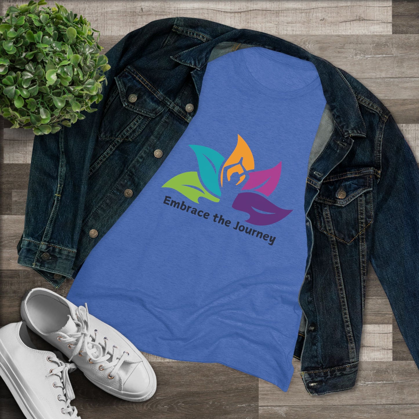 Embrace the Journey Women's Triblend Tee: Your New Go-To for Mindful Living