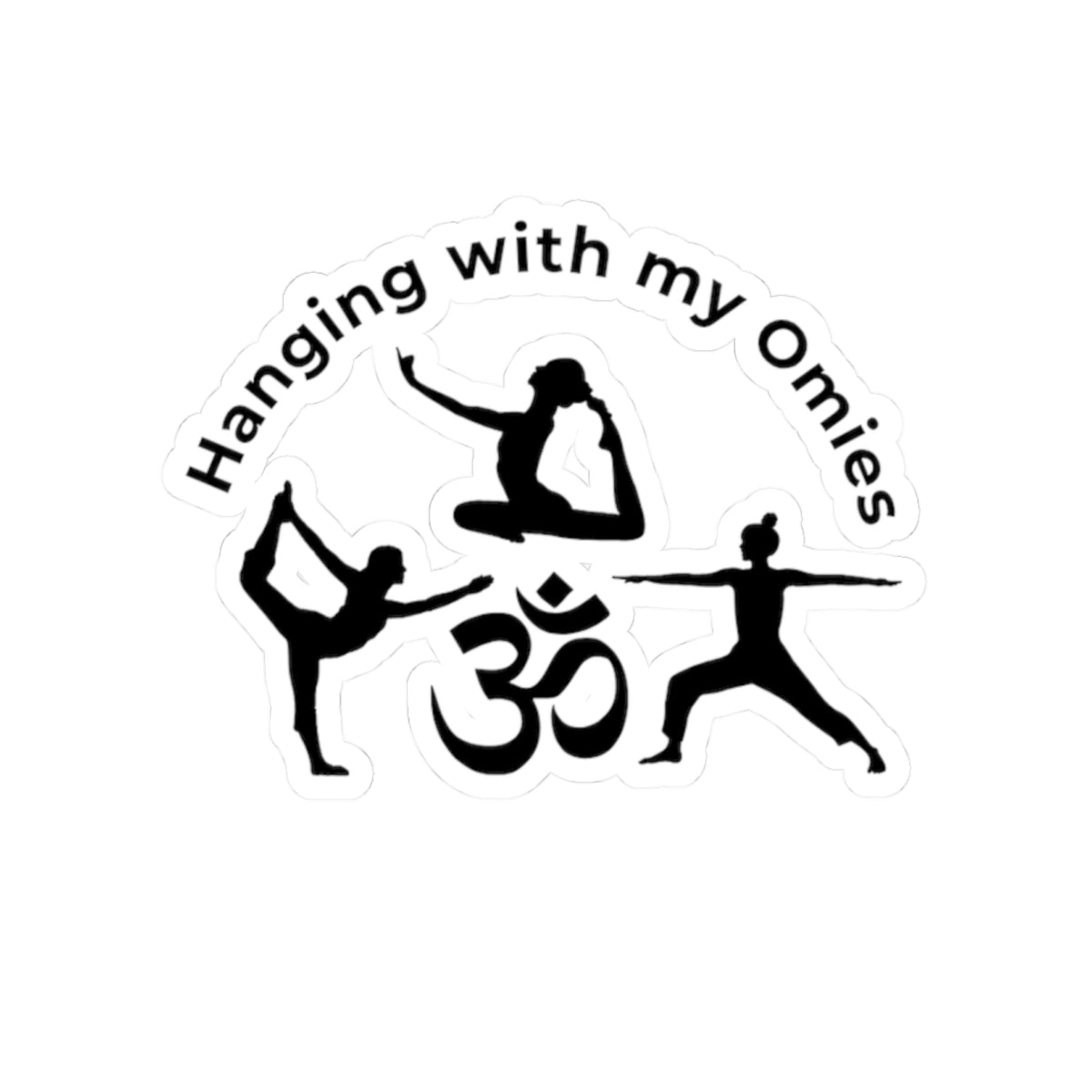 Hanging with My Omies: Your Zen Circle Kiss-Cut Sticker