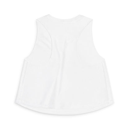 Peaceful Peacock Women's Crop Top — Zen Logo Tank for Yoga & Casual Wear