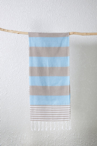 Turkish Beach Towel Cotton And Linen Stripes Quick-drying Shawl