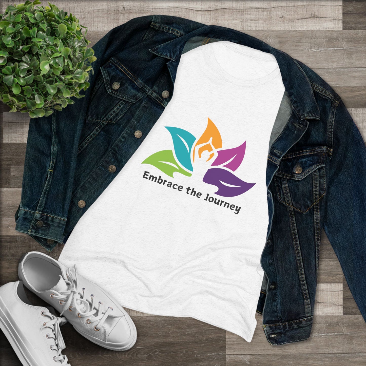 Embrace the Journey Women's Triblend Tee: Your New Go-To for Mindful Living