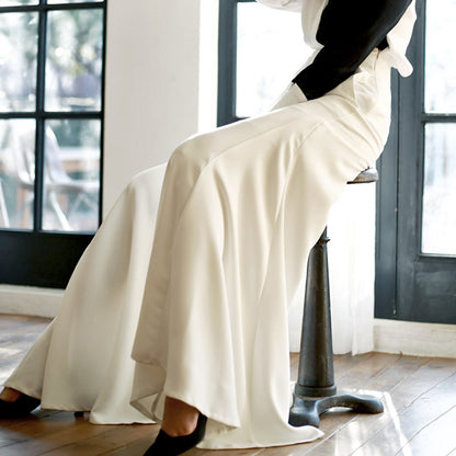 Linen with Hemp yarn wide-leg pants