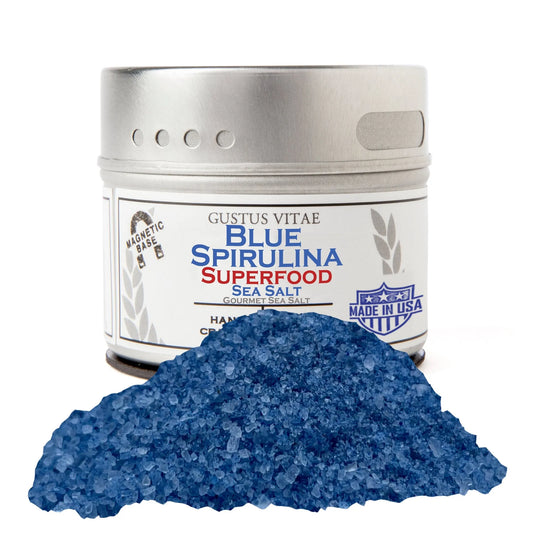 Antioxidant Blue Sea Salt | Gourmet Garnish & Superfood