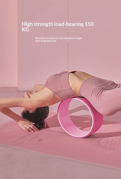 High-Density EVA Yoga Wheel Home Pilates Circle Backbend Aid Beginner Spinal Release Rolling Trainer