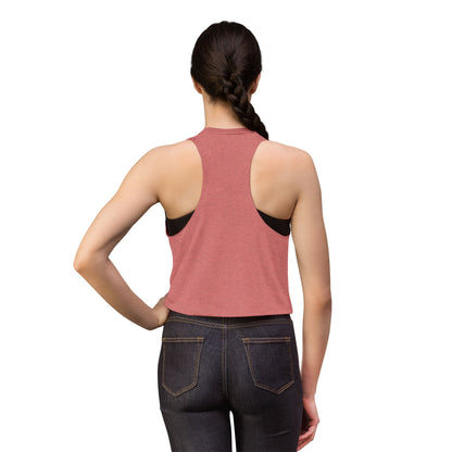 Peaceful Peacock Women's Crop Top — Zen Logo Tank for Yoga & Casual Wear