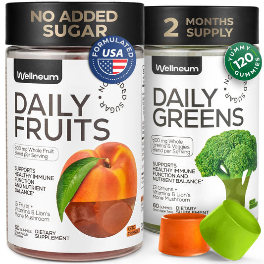Superfood Gummies for Adults: Immune Support with Spirulina, D-Mannose, & Lion's Mane